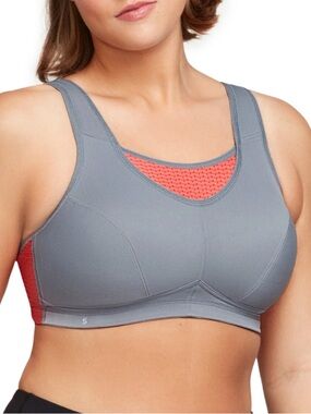 Glamorise No-Bounce Camisole Elite Sports Wirefree Bra 50C Gray